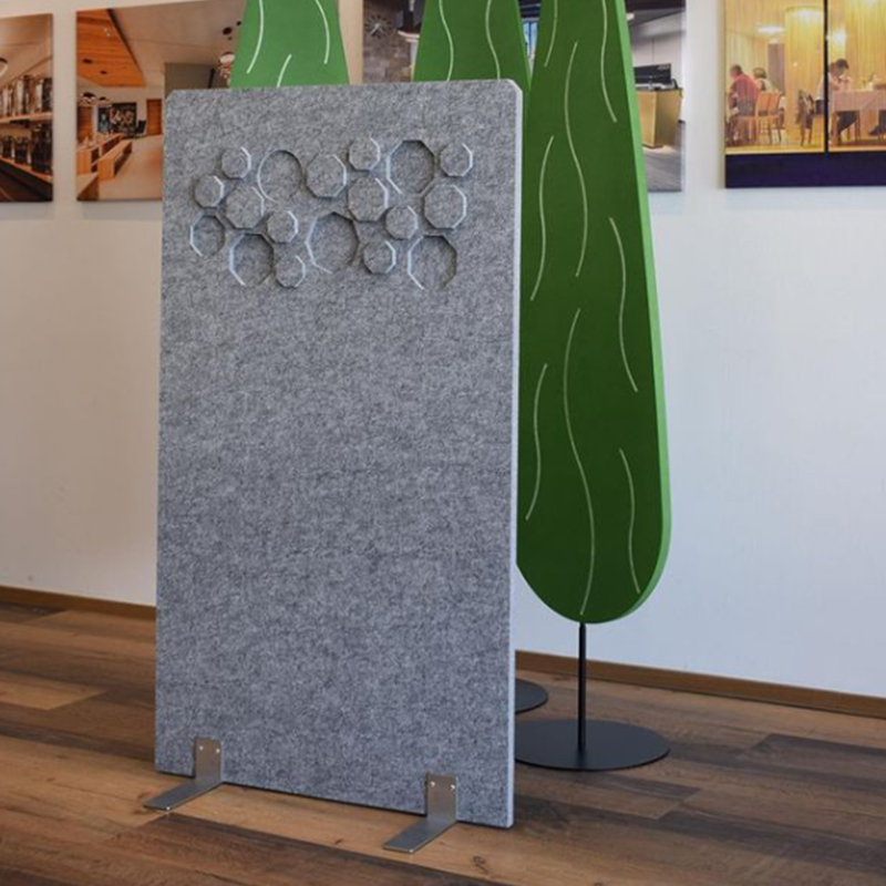 Экологичные акустические панели для перегородок офисных перегородок, обернутый тканью, коммерческий дизайн интерьера