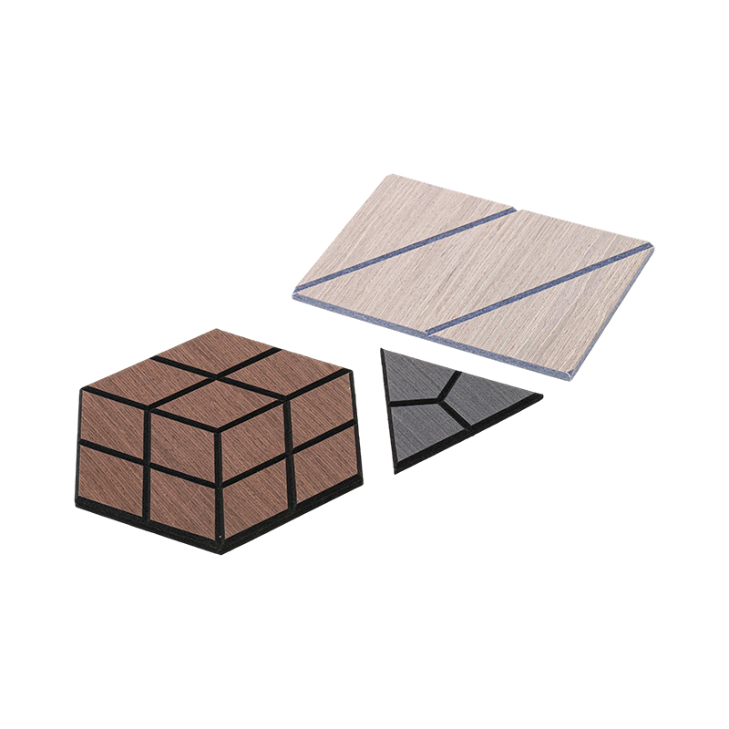 3D акустические деревянные стеновые панели из шпона для внутренних стеновых и потолочных панелей