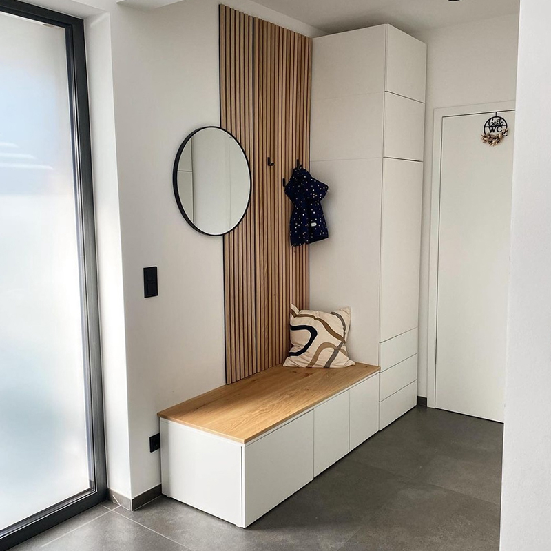 Akupanel Design Деревянные Акустические Стеновые Панели 3D Модель Звукоизоляционные Деревянные Рейки для Дома, Отеля, Школы, Кинотеатра, Больницы