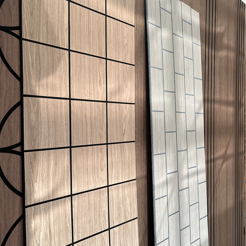 Акустические стеновые панели из деревянного шпона в стиле промышленного дизайна, пенопластовые панели для акустического применения в квартирах