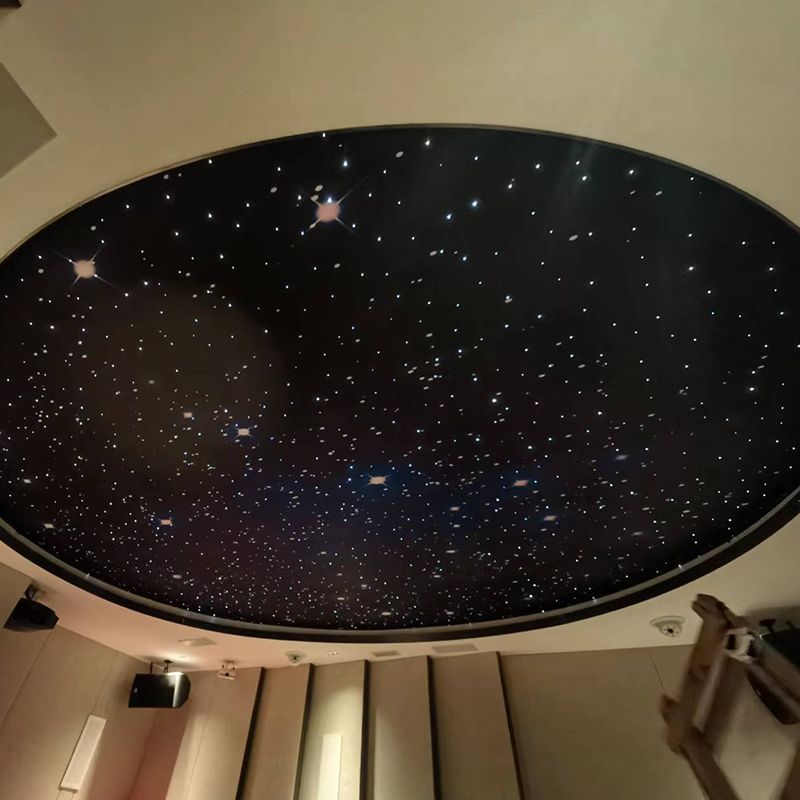 Современный потолочный светильник со звездой для КТВ, аудиовизуальной комнаты, оптическое волокно, декоративный проектор Sky Star, прямой свет