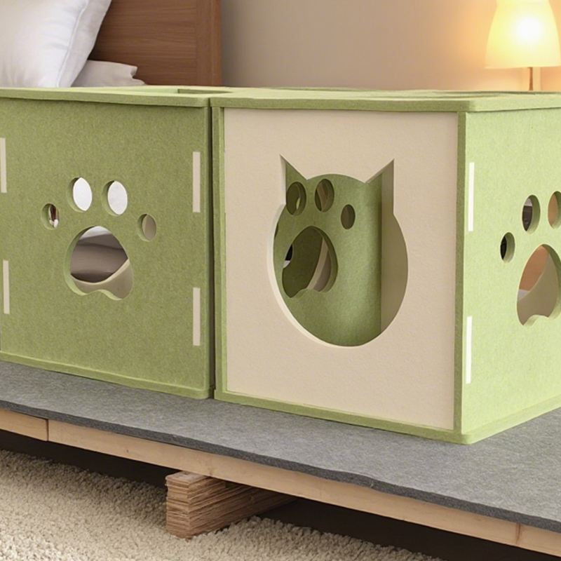 Современная звукопоглощающая, шумопоглощающая, экологически чистая кровать для кошек с акустическими панелями, простота установки, устойчивая к царапинам поверхность для комфорта кошек, нетоксичные материалы, дизайн, подходящий для домашних животных, идеально подходит для тихой домашней обстановки, прочное кошачье гнездо Современная звукопоглощающая, шумопоглощающая, экологически чистая кровать для кошек с акустическими панелями, простота установки, устойчивая к царапинам поверхность для комфорта кошек, нетоксичные материалы, дизайн, подходящий для домашних животных, идеально подходит для тихой домашней обстановки, прочное кошачье гнездо