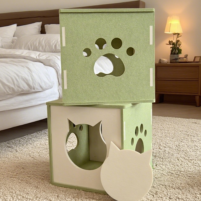 Современная звукопоглощающая, шумопоглощающая, экологически чистая кровать для кошек с акустическими панелями, простота установки, устойчивая к царапинам поверхность для комфорта кошек, нетоксичные материалы, дизайн, подходящий для домашних животных, идеально подходит для тихой домашней обстановки, прочное кошачье гнездо Современная звукопоглощающая, шумопоглощающая, экологически чистая кровать для кошек с акустическими панелями, простота установки, устойчивая к царапинам поверхность для комфорта кошек, нетоксичные материалы, дизайн, подходящий для домашних животных, идеально подходит для тихой домашней обстановки, прочное кошачье гнездо